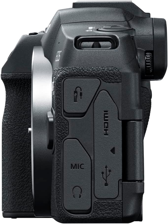 Canon EOS R8 Mirrorless Camera Body, Full‑Frame CMOS Sensor, 24.2 Megapixels, 4K 60p Video, Dual Pixel Autofocus II, Lightweight Camera for Content Creation, Photography and Vlogging, Black
