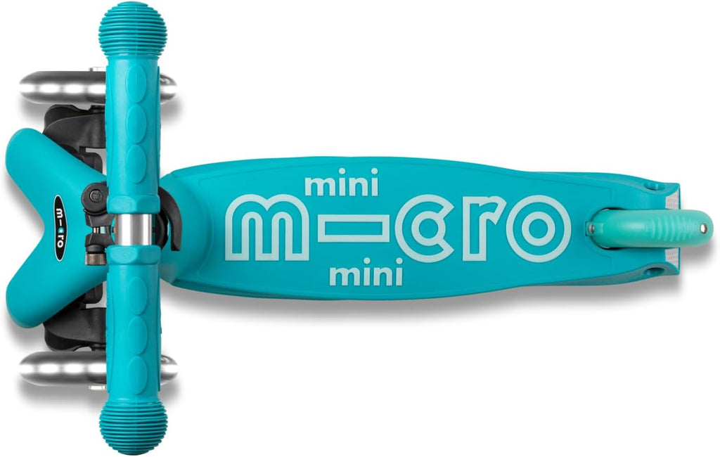 Micro Kickboard | Mini LED Kids Scooter for Ages 2-5 | Children up to 110 lbs | 3 Wheel Lean-to-Steer Design | Adjustable T Bar | Smooth Ride, Motion Activated PU LED Wheels | Swiss Design