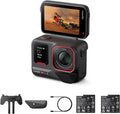 Insta360 Ace Pro 2 Dual Battery Bundle -8K Waterproof Action Camera Co-Engineered with Leica, 1/1.3' Sensor, Dual AI Chip, Leading Low Light, Superior Audio, Flip Screen & AI Editing for Motorcycling
