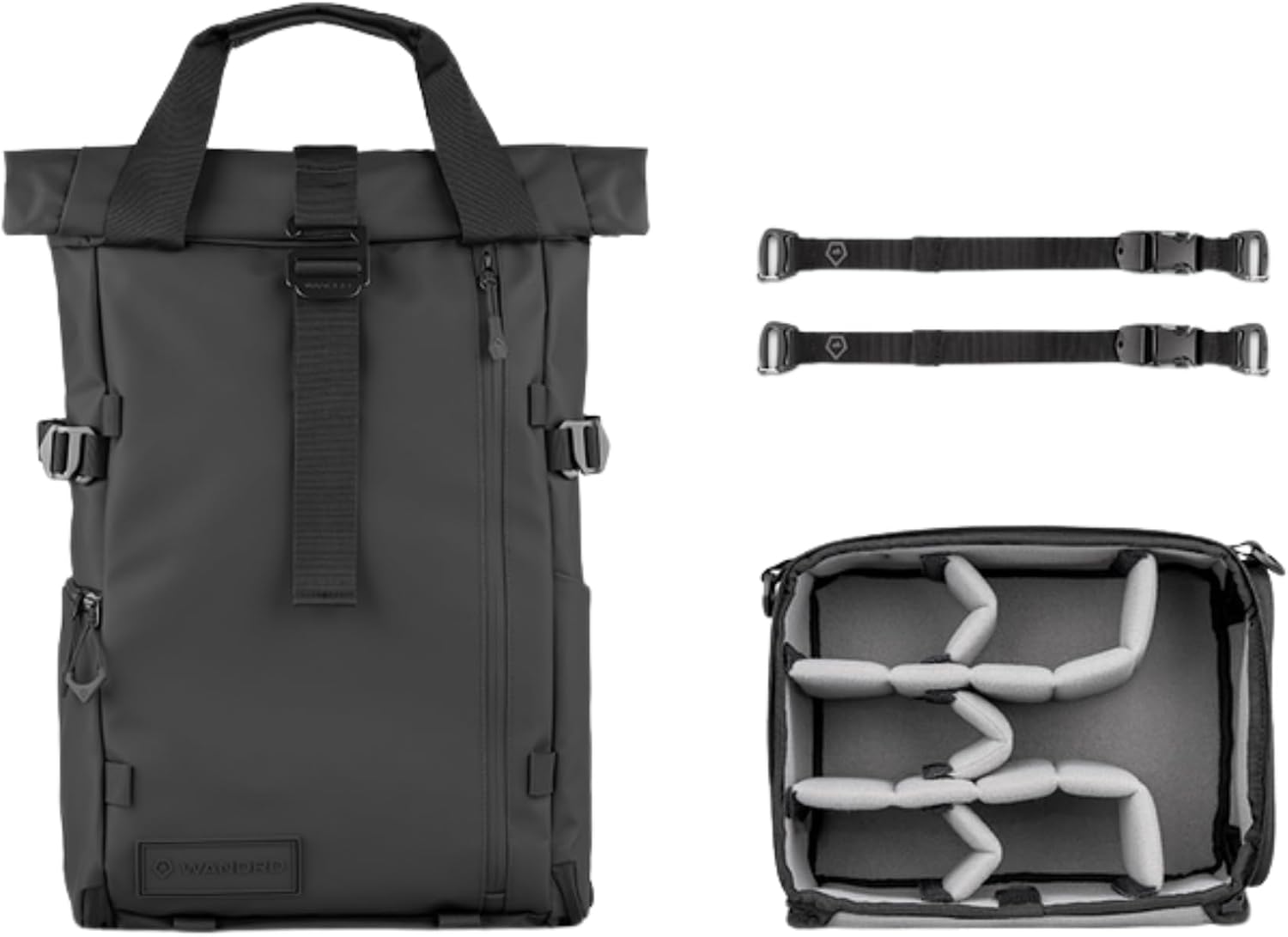 WANDRD PRVKE Rolltop 41L V4 Photography Bundle – Expandable Travel Camera Backpack with Essential Camera Cube and Laptop Sleeve