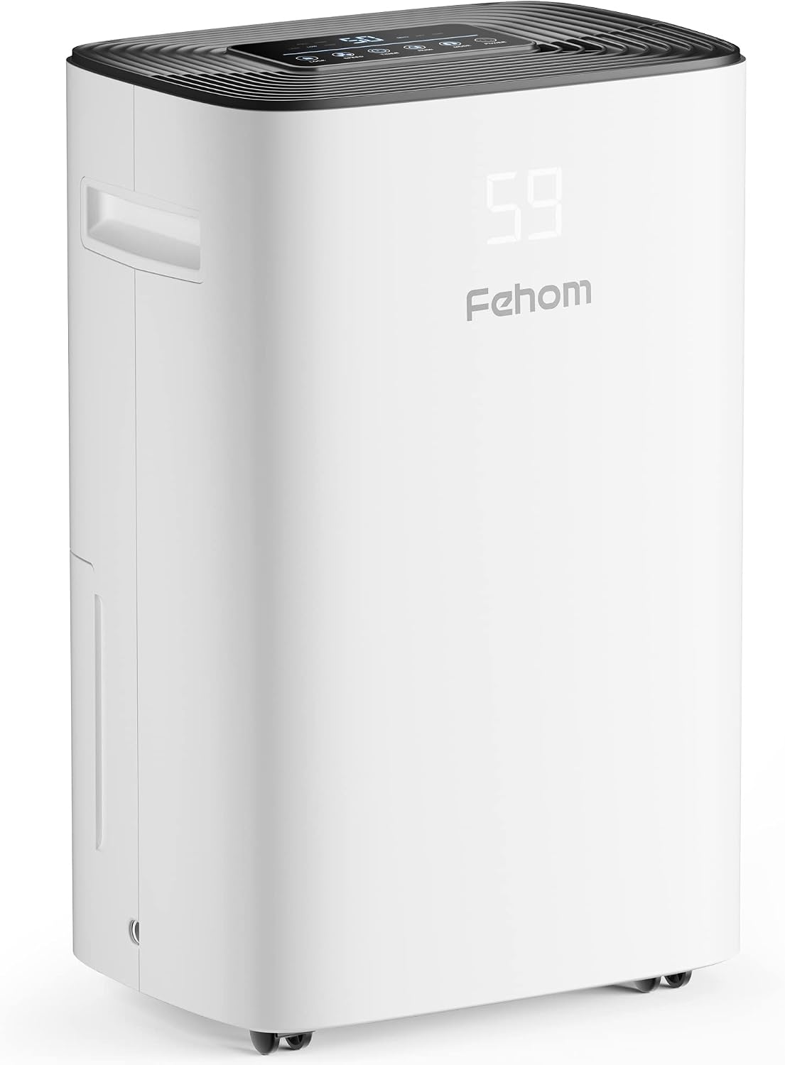4500 Sq. Ft Dehumidifier with Drain Hose - Ideal for Bedrooms, Basements, Bathrooms, and Laundry Rooms - with Digital Control Panel, 24 Hr Timer, and Front Humidity Display