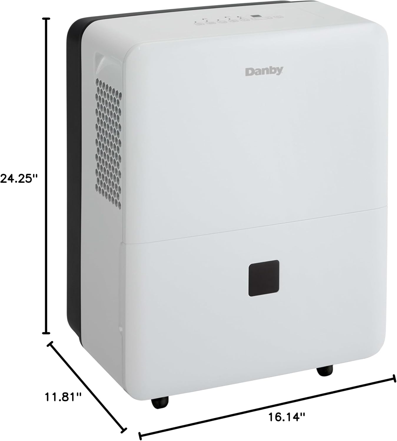 Danby DDR040BJ2WDB 40 Pint Dehumidifier with Smart Dehumidify in White ENERGY STAR Most Efficient 2022 Recognition