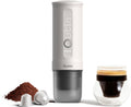 OutIn Nano Portable Electric Espresso Machine, Travel Coffee Maker for Camping, Car Coffee Maker Self-Heating with USB-C, With Ground Coffee & NS Capsule for RV, Hiking, Office