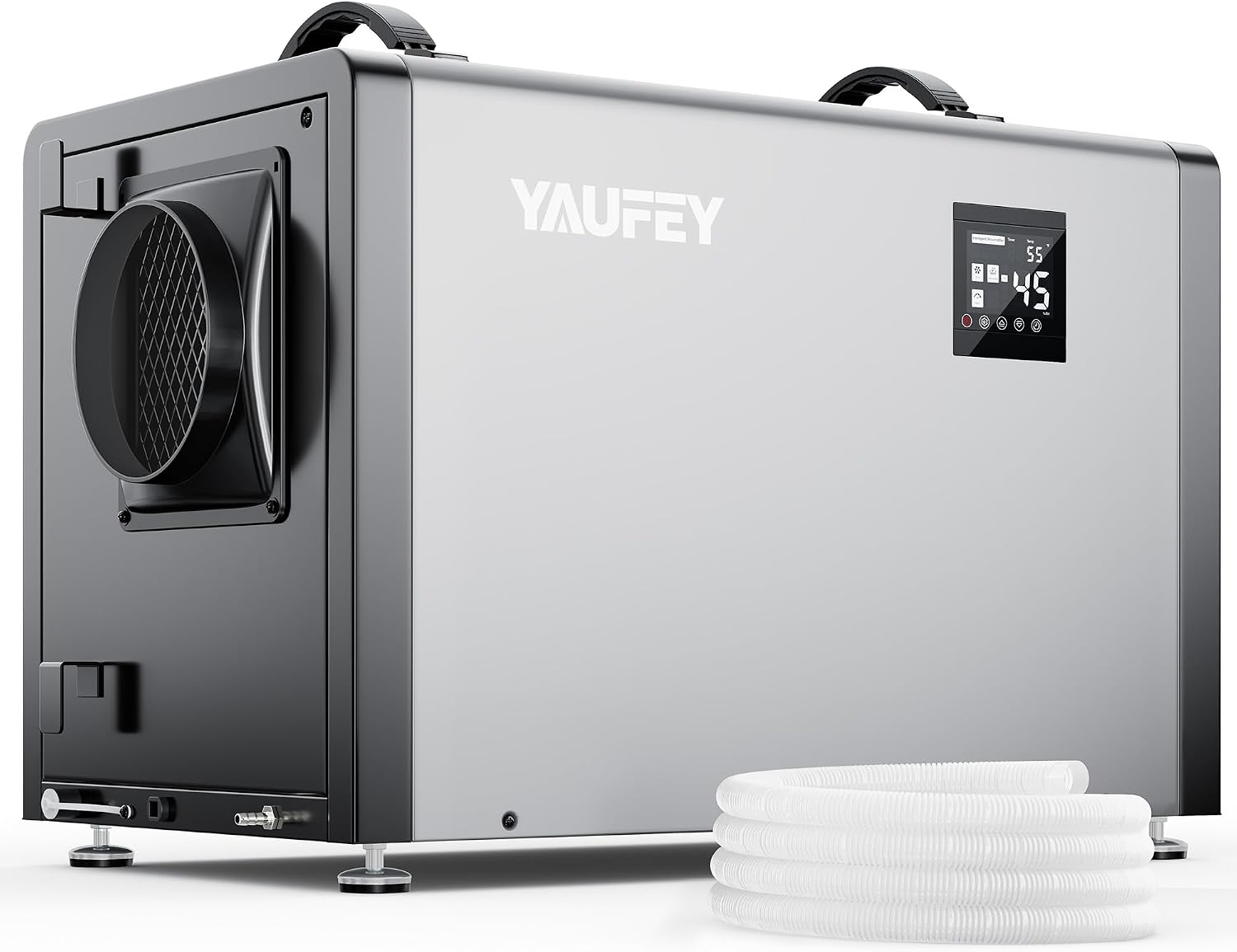 Yaufey 216 Pints Commercial Dehumidifier with Pump for 8000 Sq.Ft. Crawl Space, Basement, Industrial Area, 10-90% RH Humidity Control, 24/7 Running Continuous Drainage, TUV Certified, 5-Yr Coverage
