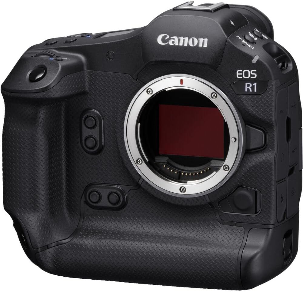 Canon EOS R1 Mirrorless Camera – Flagship RF-Mount Camera with High-Speed Stacked Sensor, AI Autofocus & 8K Video (6577C002) + 240GB Memory Card