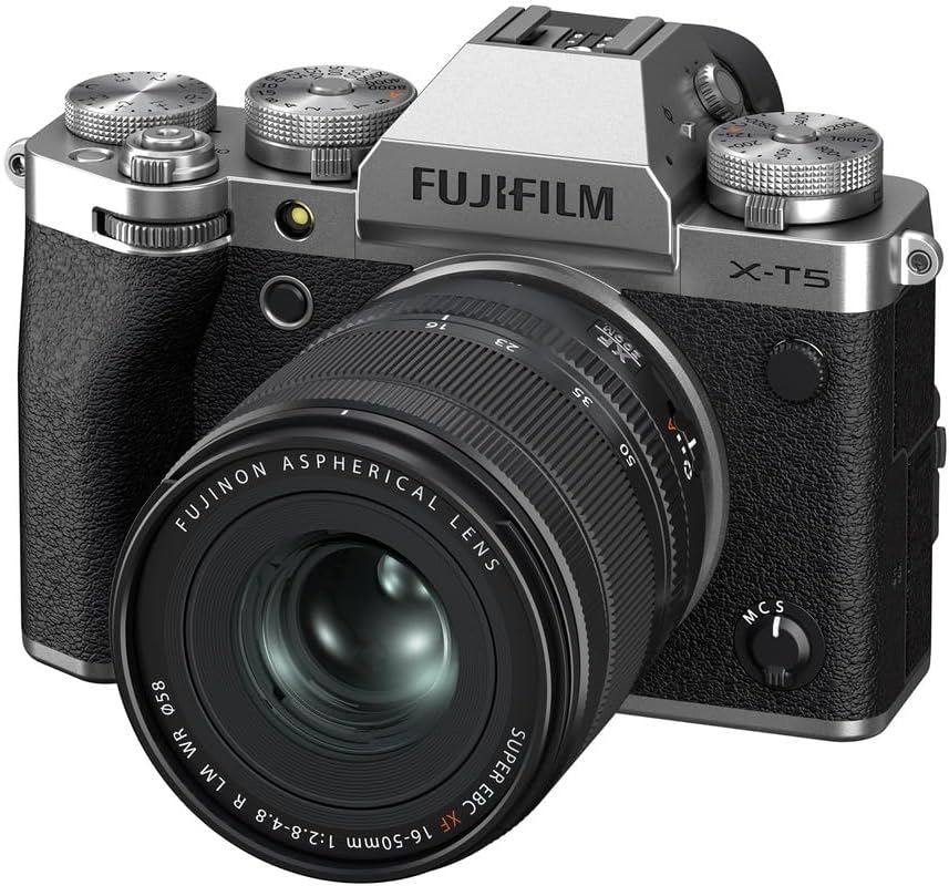 FUJIFILM X-T5 Mirrorless Digital Camera XF16-50mmF2.8-4.8 R LM WR Lens Kit - Silver