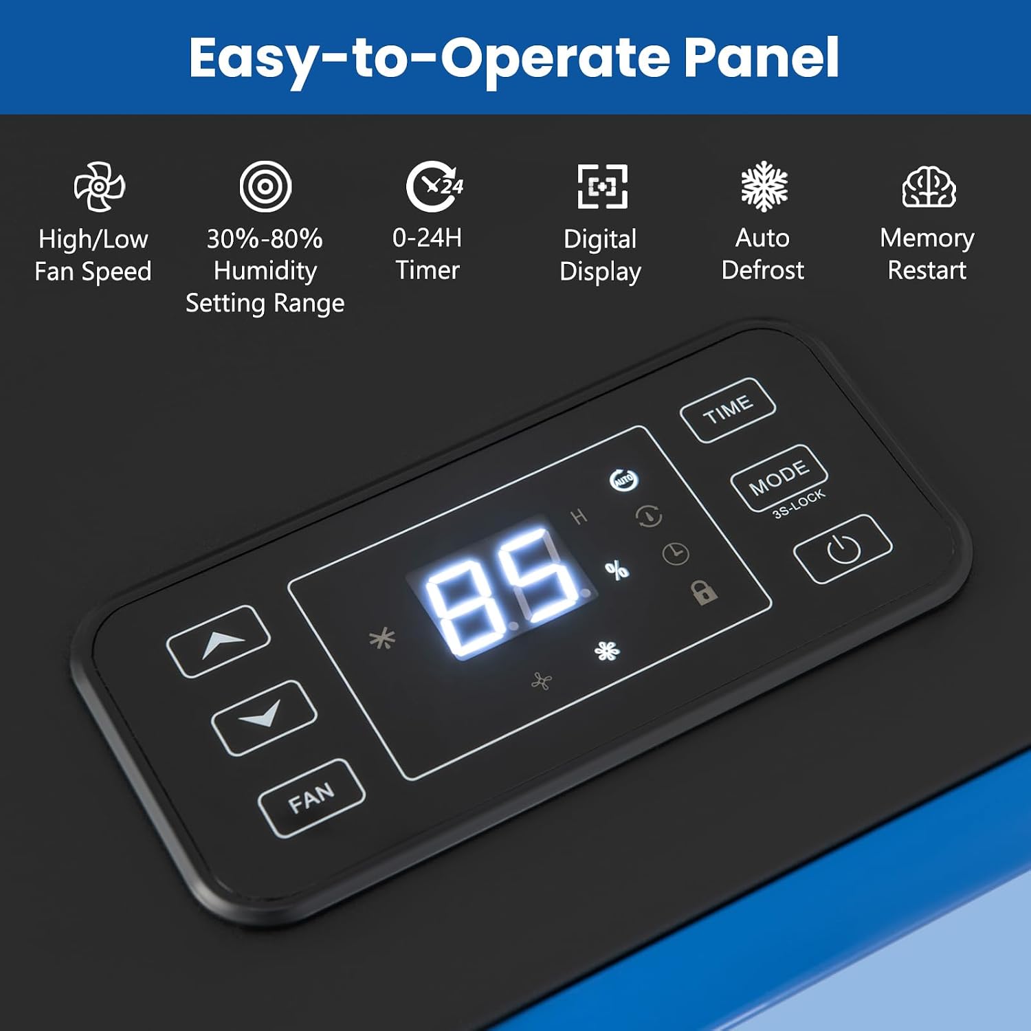 COSTWAY 215 Pint Commercial Dehumidifier, 8,000 Sq.Ft Industrial Dehumidifier with Drain Hose, 24H Timer & 4 Wheels, Ideal for Basement, Warehouse, Job Sites, Water Damage Restoration
