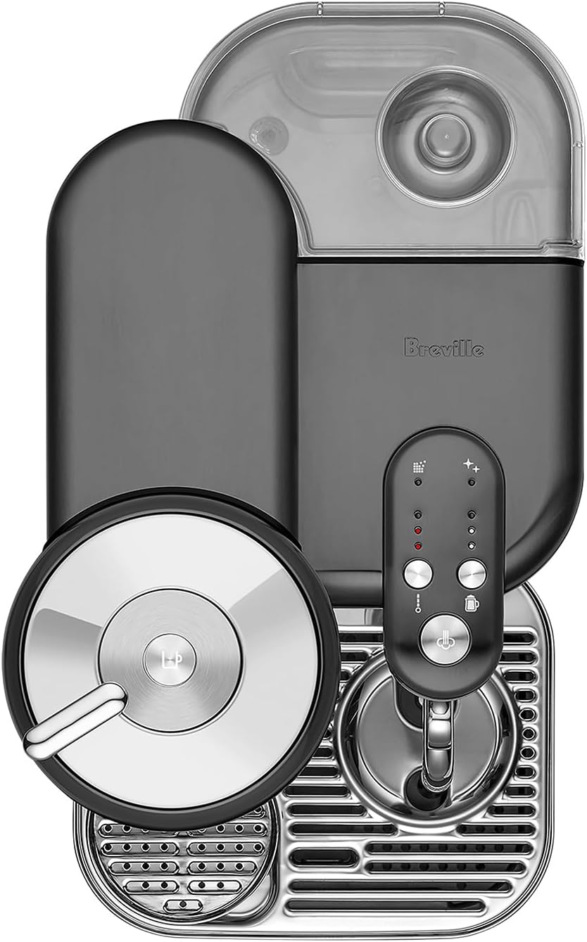 Nespresso Vertuo Creatista Coffee and Espresso Maker by Breville, Black Stainless Steel