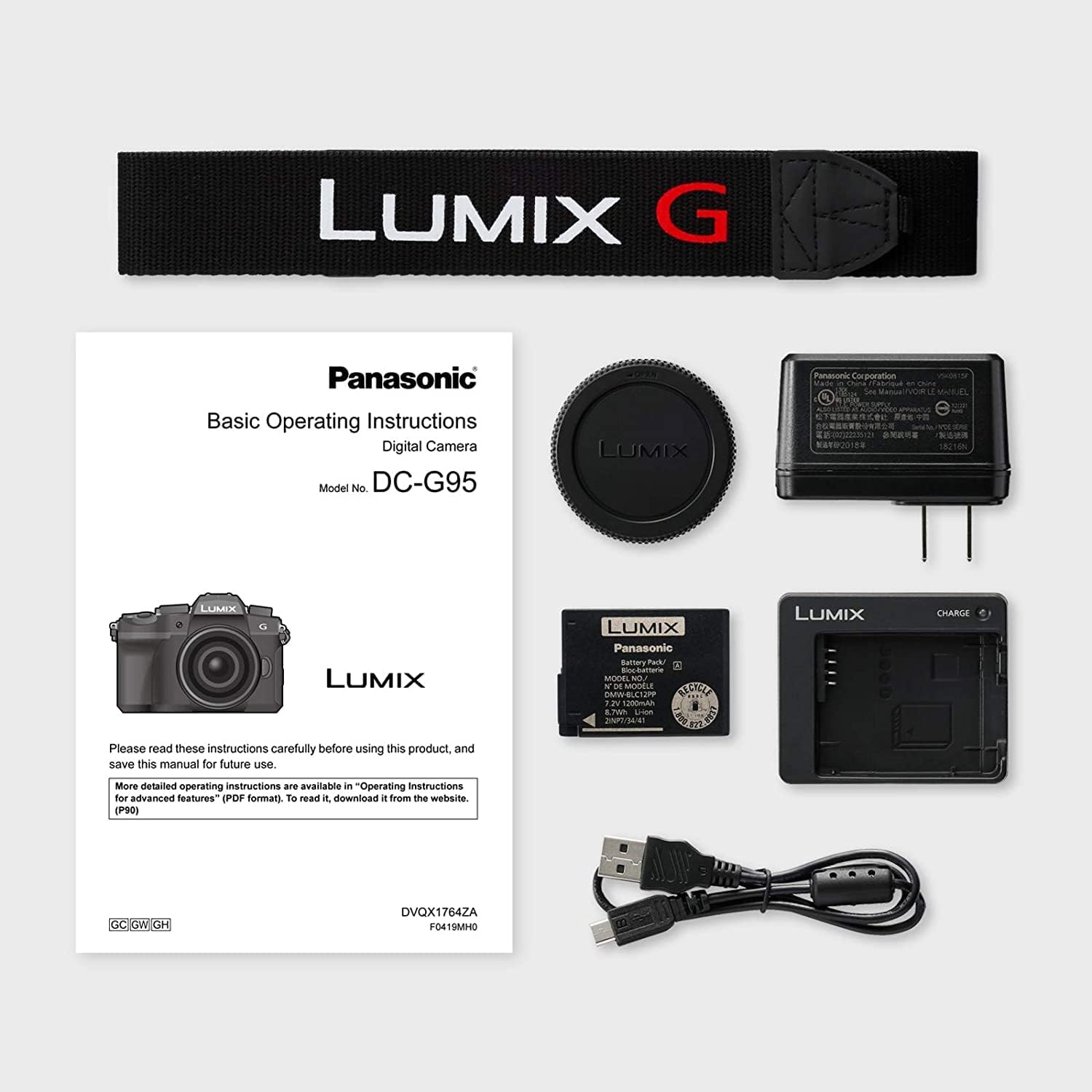 Panasonic LUMIX G95D 20.3 Megapixel Mirrorless Camera, 12-60mm F3.5-5.6 Micro Four Thirds Lens, 5-Axis Dual I.S. 2, 4K 24p 30p Video, Pre-Installed V-Log L, 3' OLED Touchscreen - DC-G95DMK(Black)
