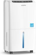 Waykar 34 Pints 2025 Most Efficient Energy Star Dehumidifier for up to 2200 Sq. Ft. for Home and Basement with Auto or Manual Drainage, Quiet 33dB Operation, 0.6 Gal Tank
