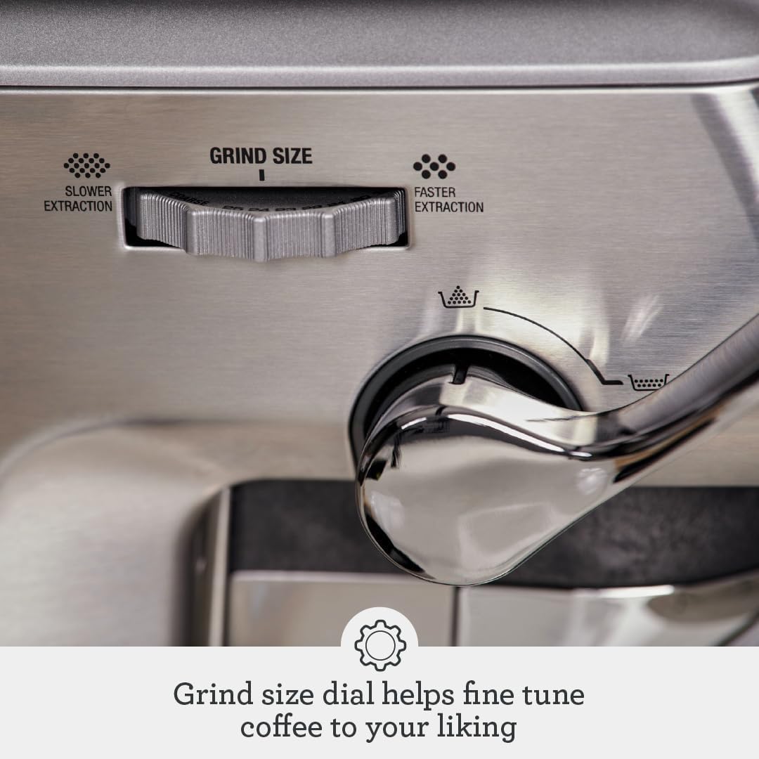 Breville Barista Express Impress BES876BST, Black Stainless Steel