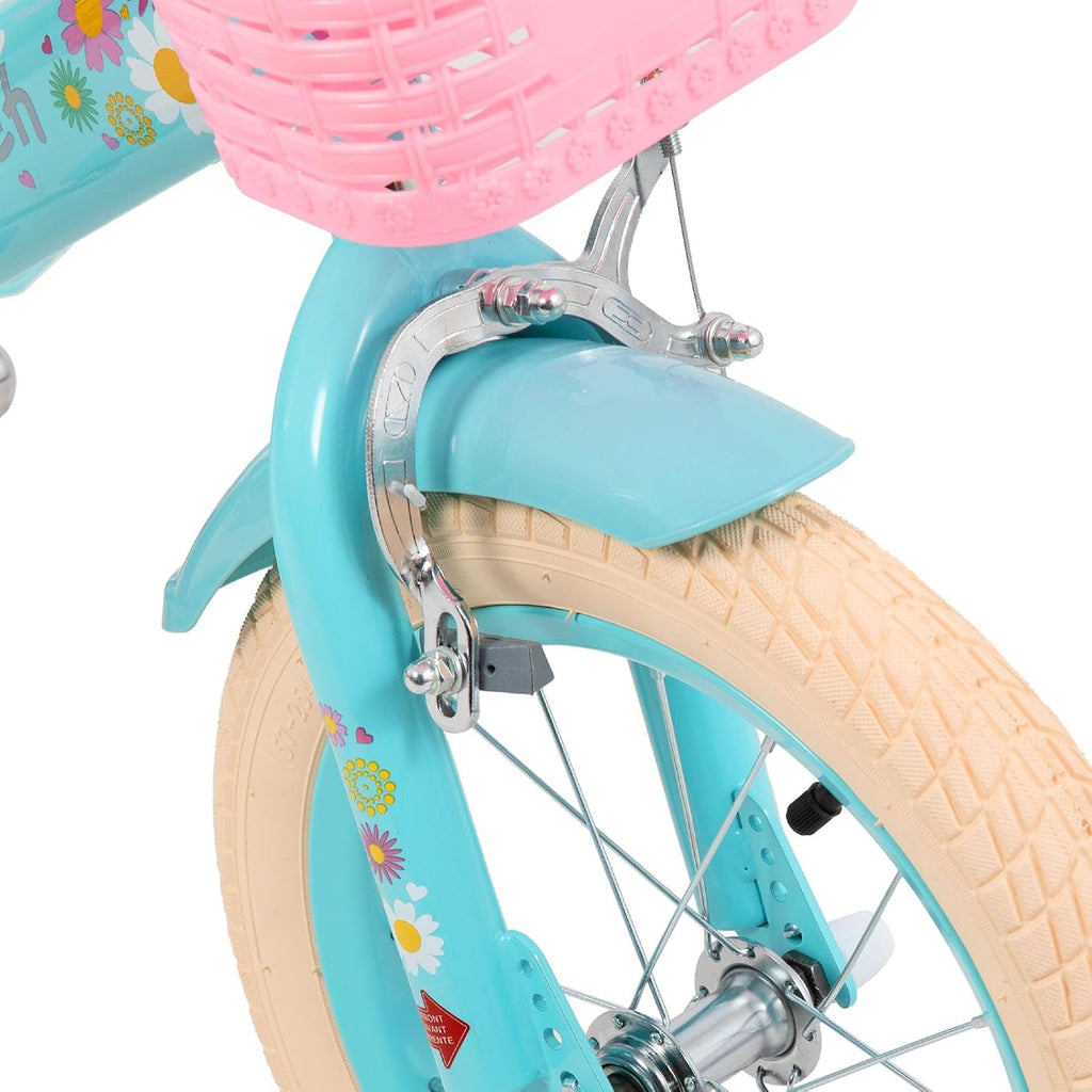 JOYSTAR Little Daisy Kids Bike for Girls Boys Ages 2-7 Years, 12 14 16 Inch Girls Bikes with Doll Bike Seat & Streamers, Boys Bike with Flag & Number Plate, Multiple Colors