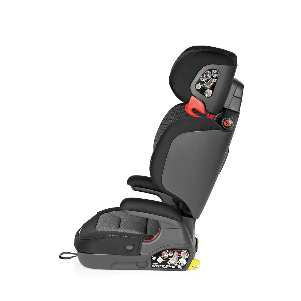 Peg Perego Viaggio Shuttle Plus 120 - Booster Car Seat - for Children from 40 to 120 lbs - Made in Italy - Crystal Black (Black)