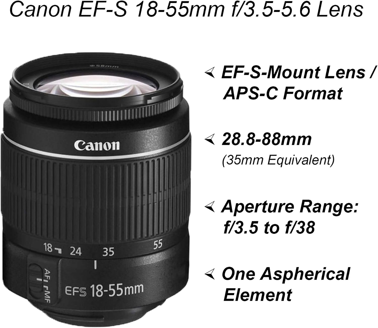 Canon EOS 2000D / Rebel T7 DSLR Camera with EF-S 18-55mm Lens + SanDisk 32GB Card Tripod Case Wideangle Lenses ZeeTech Accessory Bundle (20pc Bundle) (18-55MM, Card) Black (Renewed)