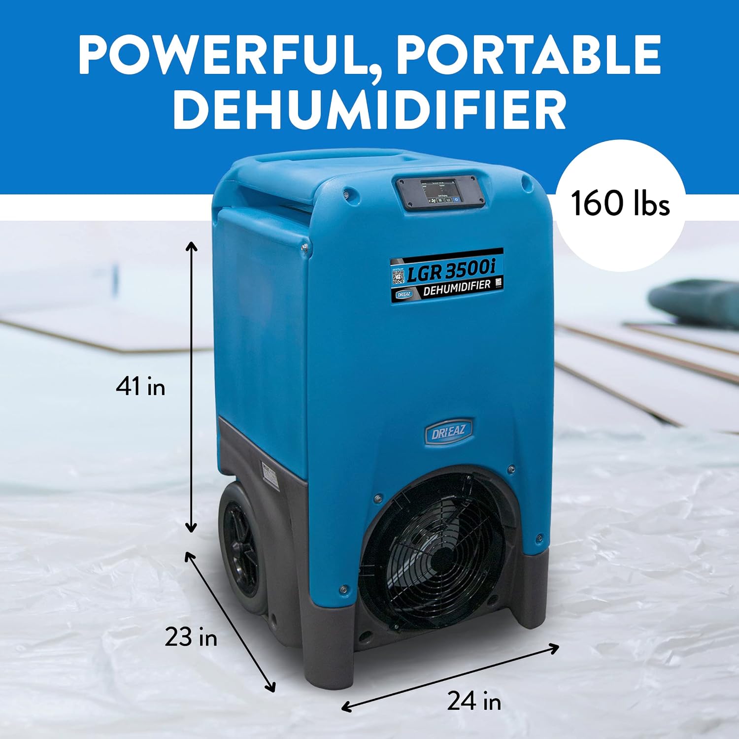 Dri Eaz F411 LGR-3500i Dehumidifier, 240 Pints