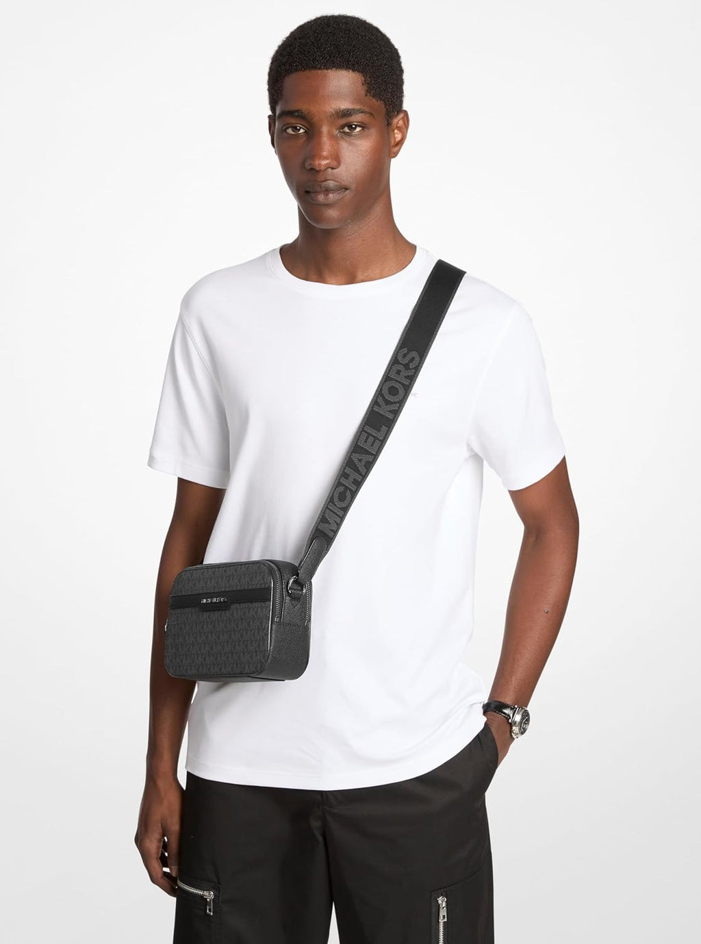Michael Kors Men's Hudson Double Zip Camera Bag