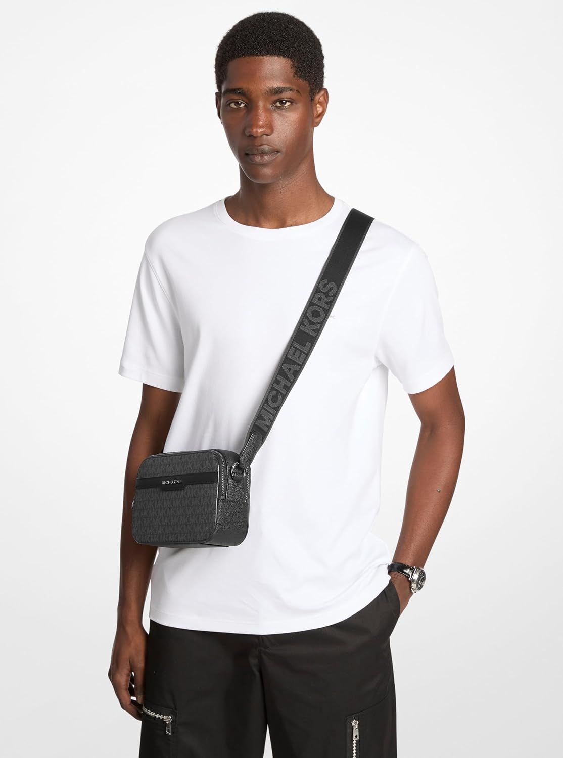 Michael Kors Men's Hudson Double Zip Camera Bag