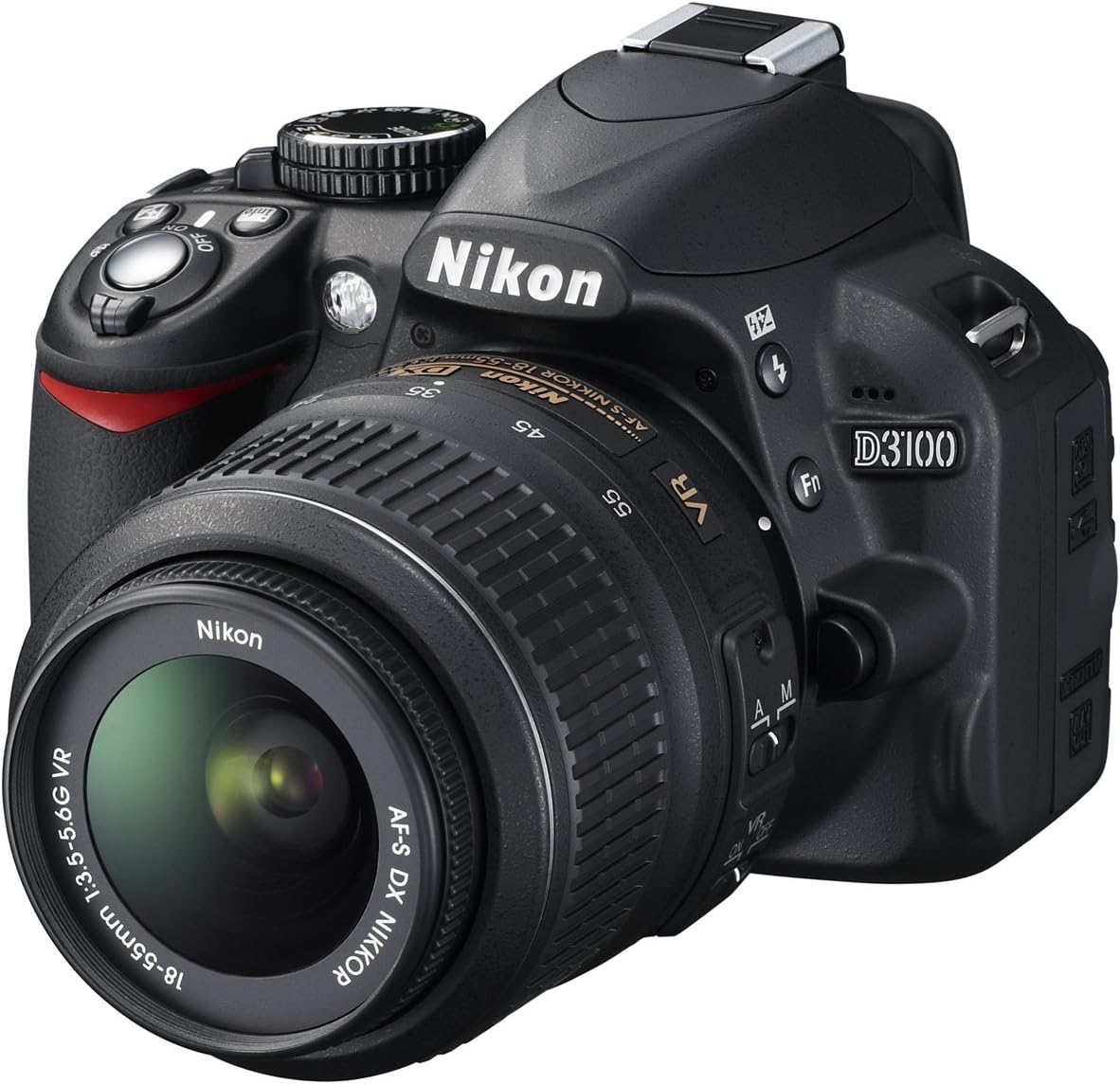 Nikon D3100 14.2MP DX-Format Digital SLR Camera Kit with 18-55mm f/3.5-5.6 VR Lens - (Black) [International Version]