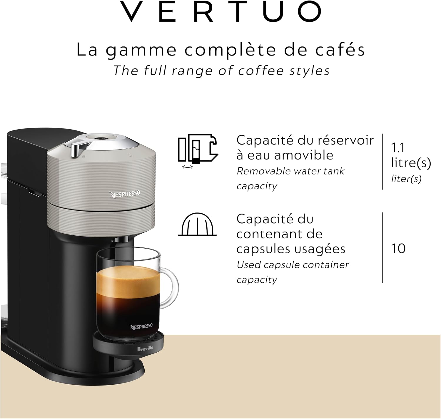 Nespresso Vertuo Next Coffee and Espresso Maker by Breville