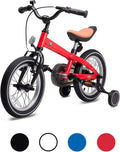 RASTAR BMW 14 Inch Toddler Bike with Training Wheels for Boys and Girls Age 3-7, a Valuable Outdoor Gift of Kids Light Weight Bicycle for Children 3 4 5 6 7 Years Old, Red