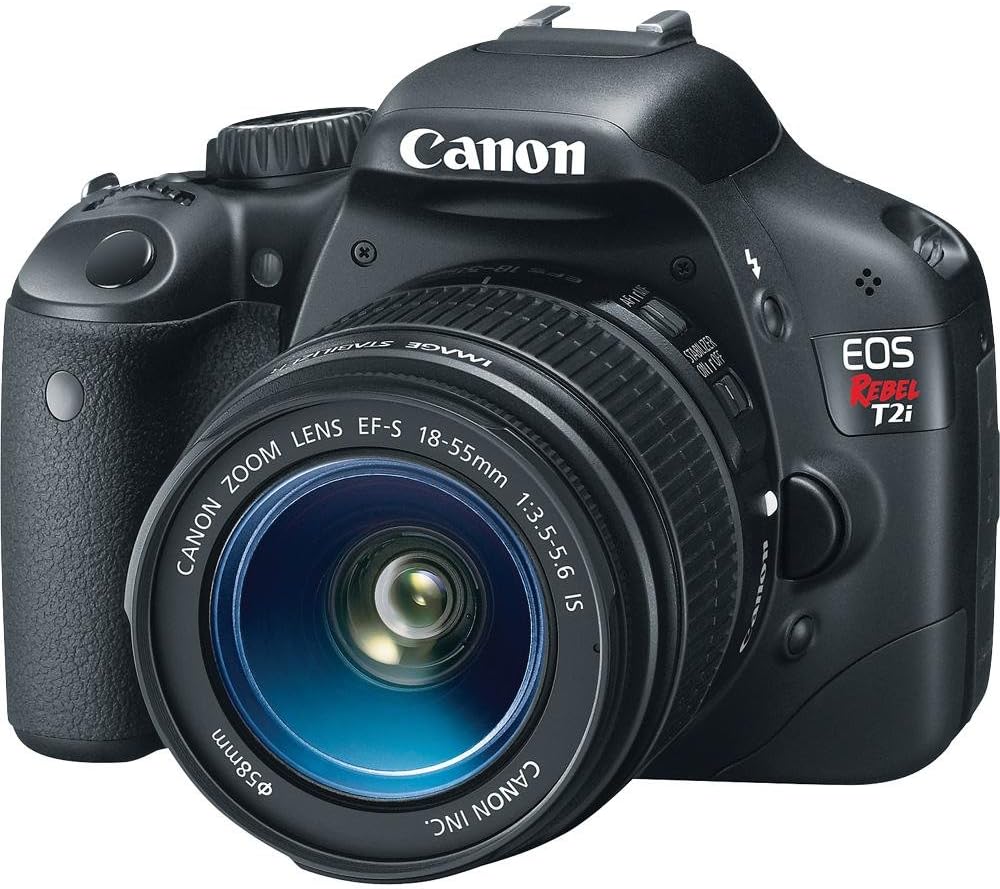 Canon EOS Rebel T2i DSLR Camera with EF-S 18-55mm f/3.5-5.6 IS Lens (OLD MODEL)