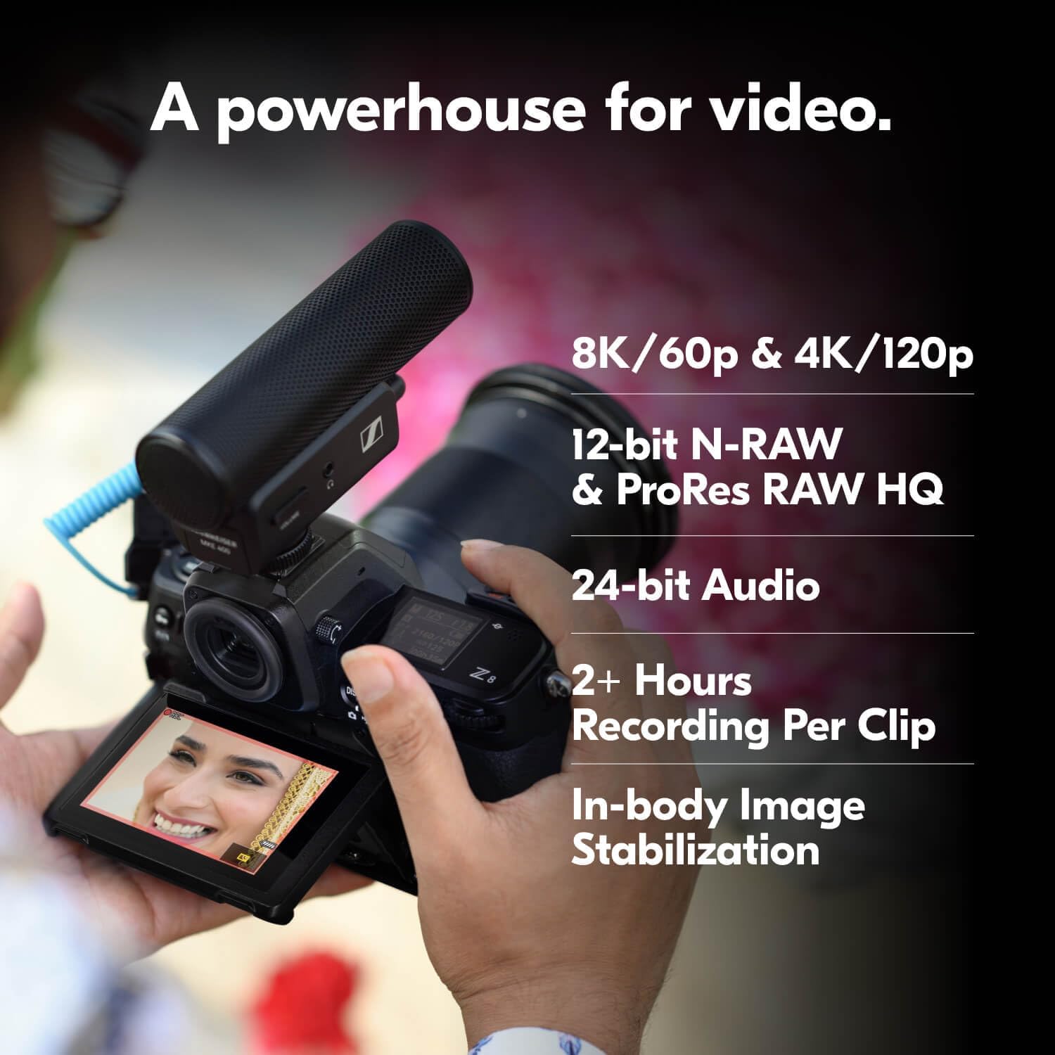 Nikon Z 8 | Professional full-frame mirrorless stills/video hybrid camera | Nikon USA Model
