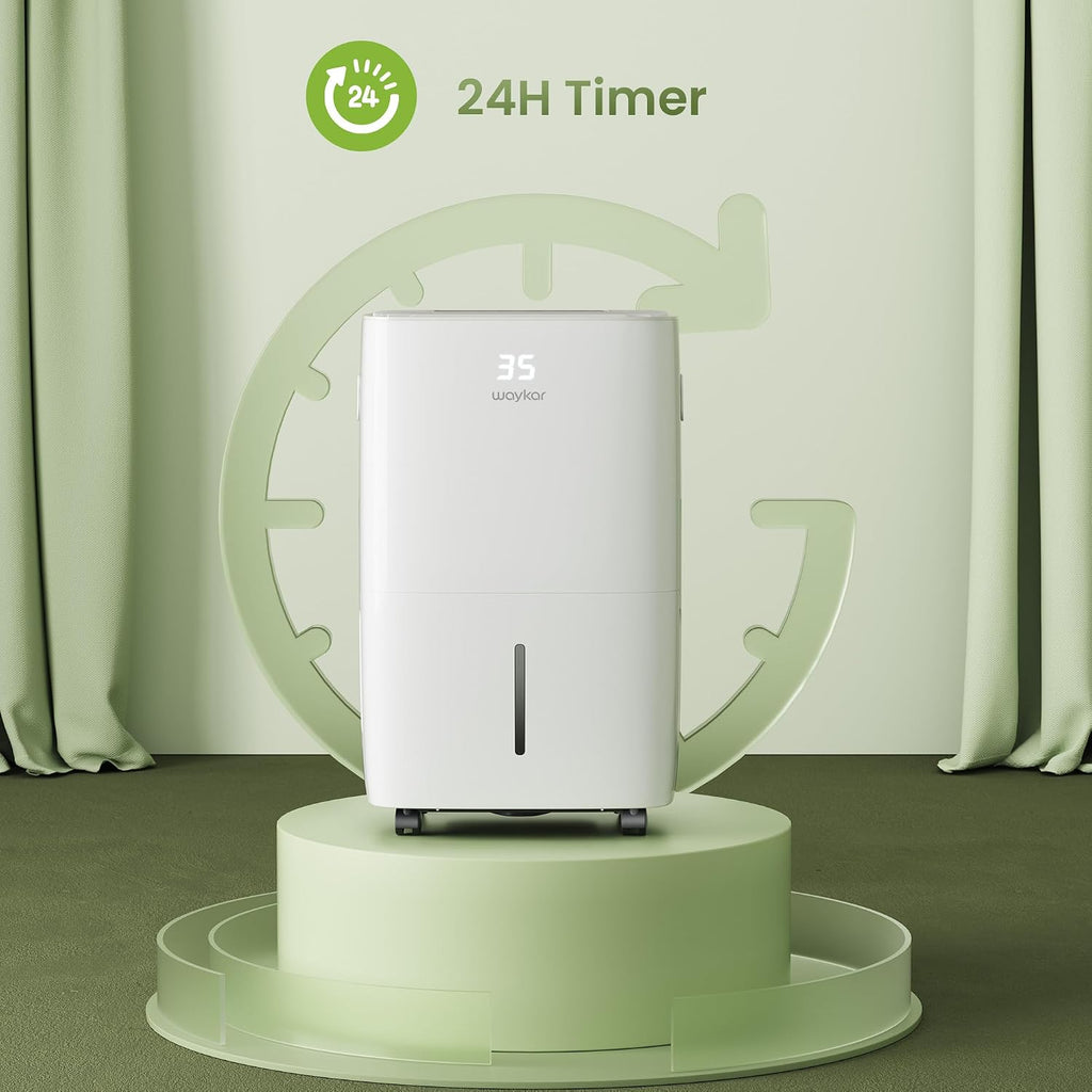 Waykar 130 Pints 6,500 Sq. Ft Dehumidifier with Drain Hose for Commercial and Industrial Large Rooms, Warehouses, Storages, Home, Basements and Bedroom with 2.04 Gal Water Tank