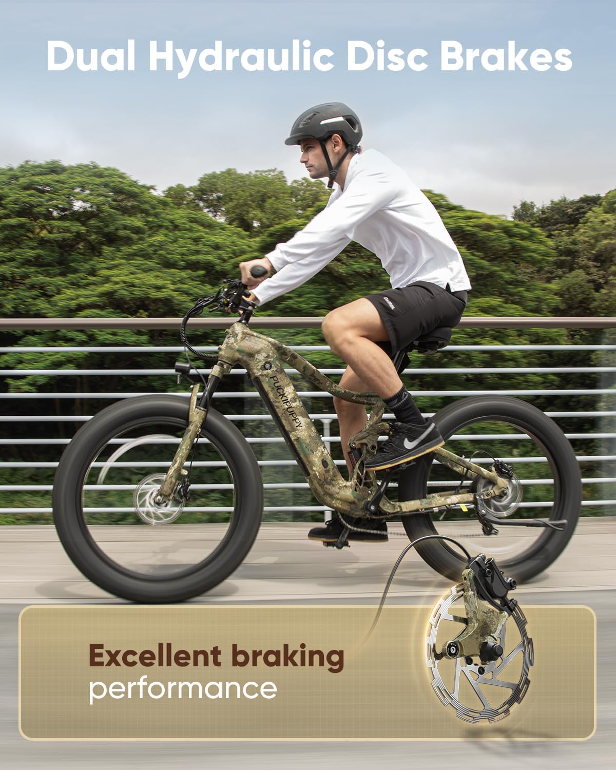 Battery+Luxury Gift Pack Boxer Electric Bike for Adults 960W, 48V 20AH Battery Ebike, Full Suspension 26' Fat Tire E Bike, 28MPH 80Miles Range Mountain Electric Bicycle, 7 Speed Hydraulic Disc Brakes