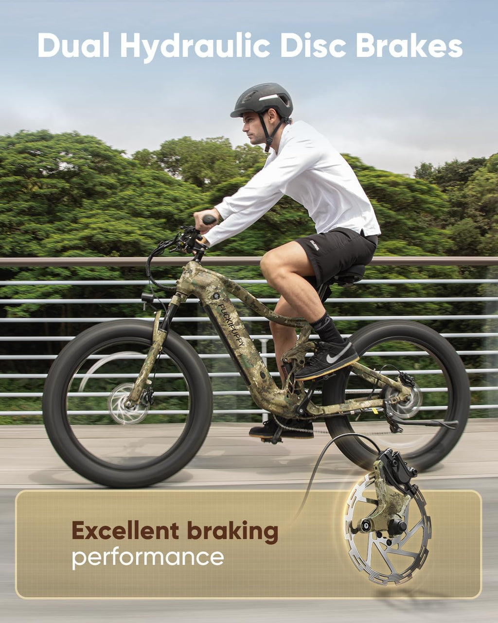 Battery+Luxury Gift Pack Boxer Electric Bike for Adults 960W, 48V 20AH Battery Ebike, Full Suspension 26' Fat Tire E Bike, 28MPH 80Miles Range Mountain Electric Bicycle, 7 Speed Hydraulic Disc Brakes