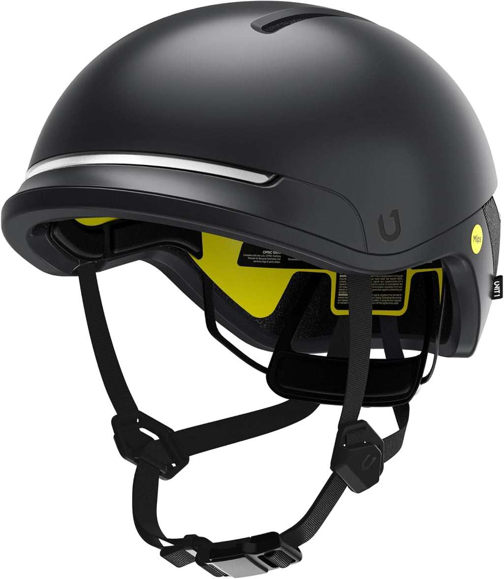 UNIT 1 FARO Smart Bike Helmet with Integrated Lights, Turn Signals & Magnetic Visor | Urban Cycling & Commuter Helmet for Adults