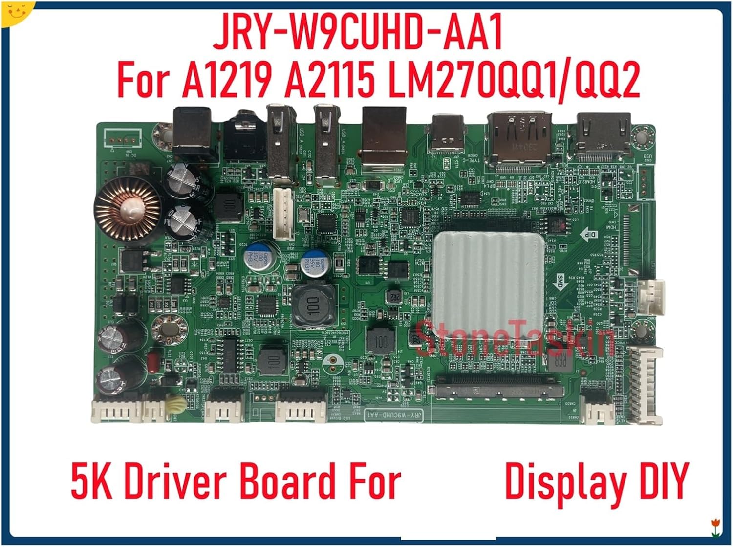 JRY-W9CUHD-AA1 5K Driver Board For 27 Inches A1419 A2115 LM270QQ1/QQ2 DIY External Monitor Display Screen DP1.4(LM270QQ2)