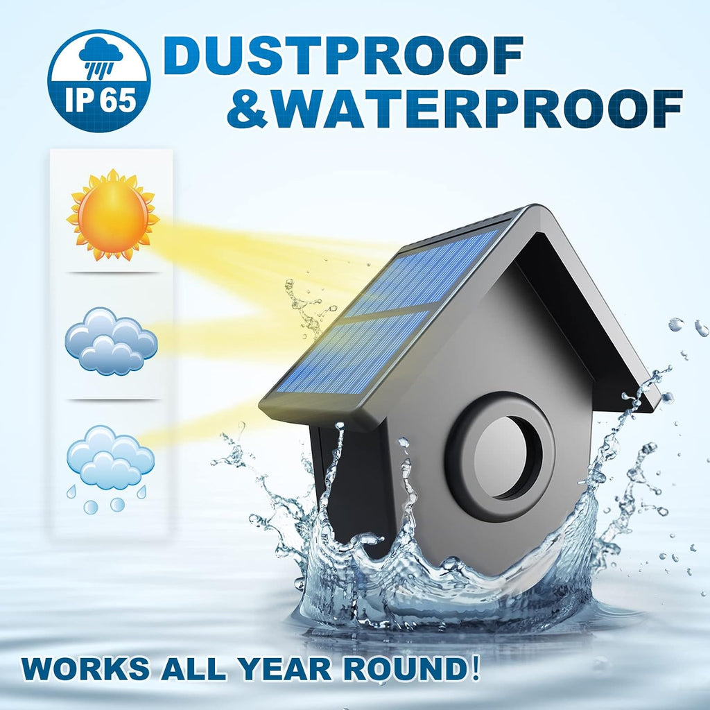 HTZSAFE 1/2 Mile Long Range Solar Driveway Alarm - Outdoor Weatherproof Wireless Motion Sensor&Detector- Portable Receiver Has Long Last Backup Battery - DIY Security System- 1 Receiver + 4 Sensors