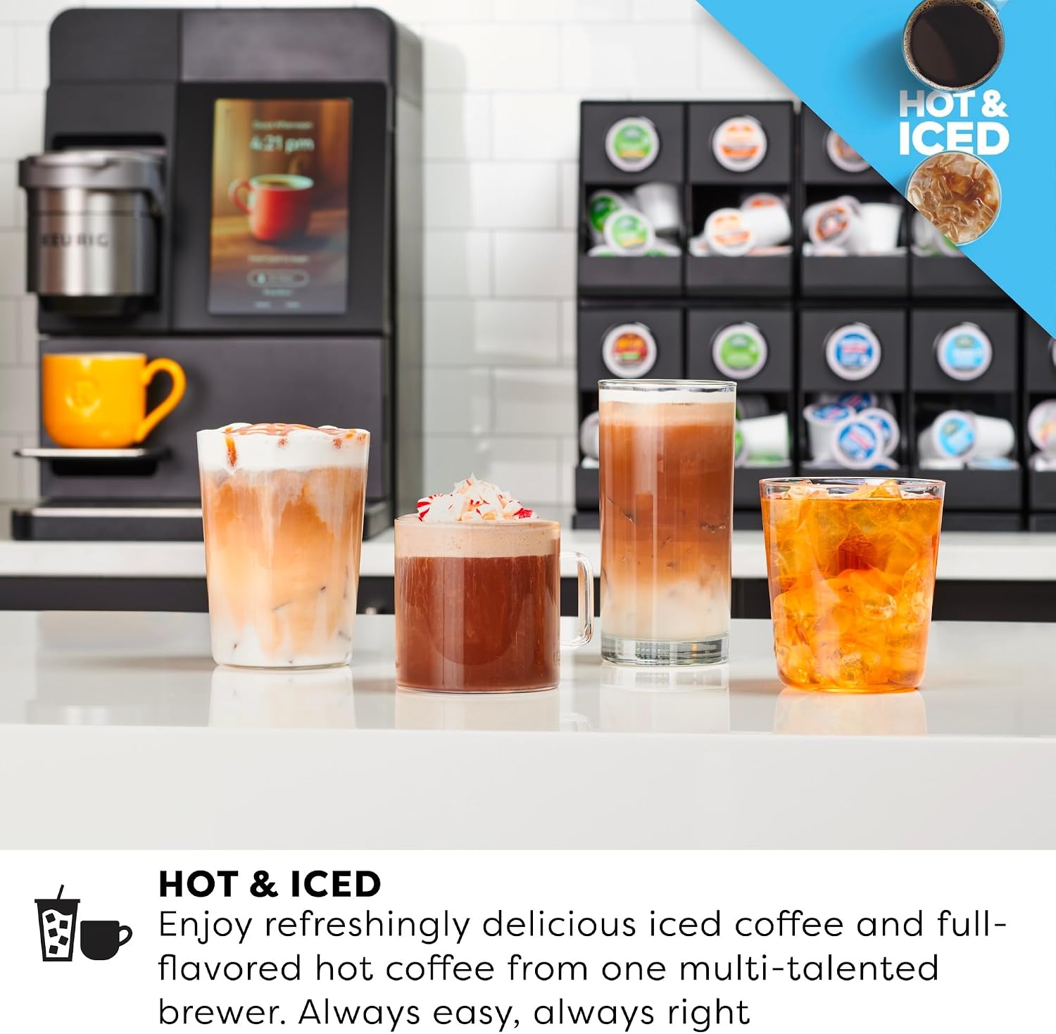 Keurig K-4500 Large Business Single Serve Coffee and Specialty Beverage Café System, Plumbed, Silver/Black