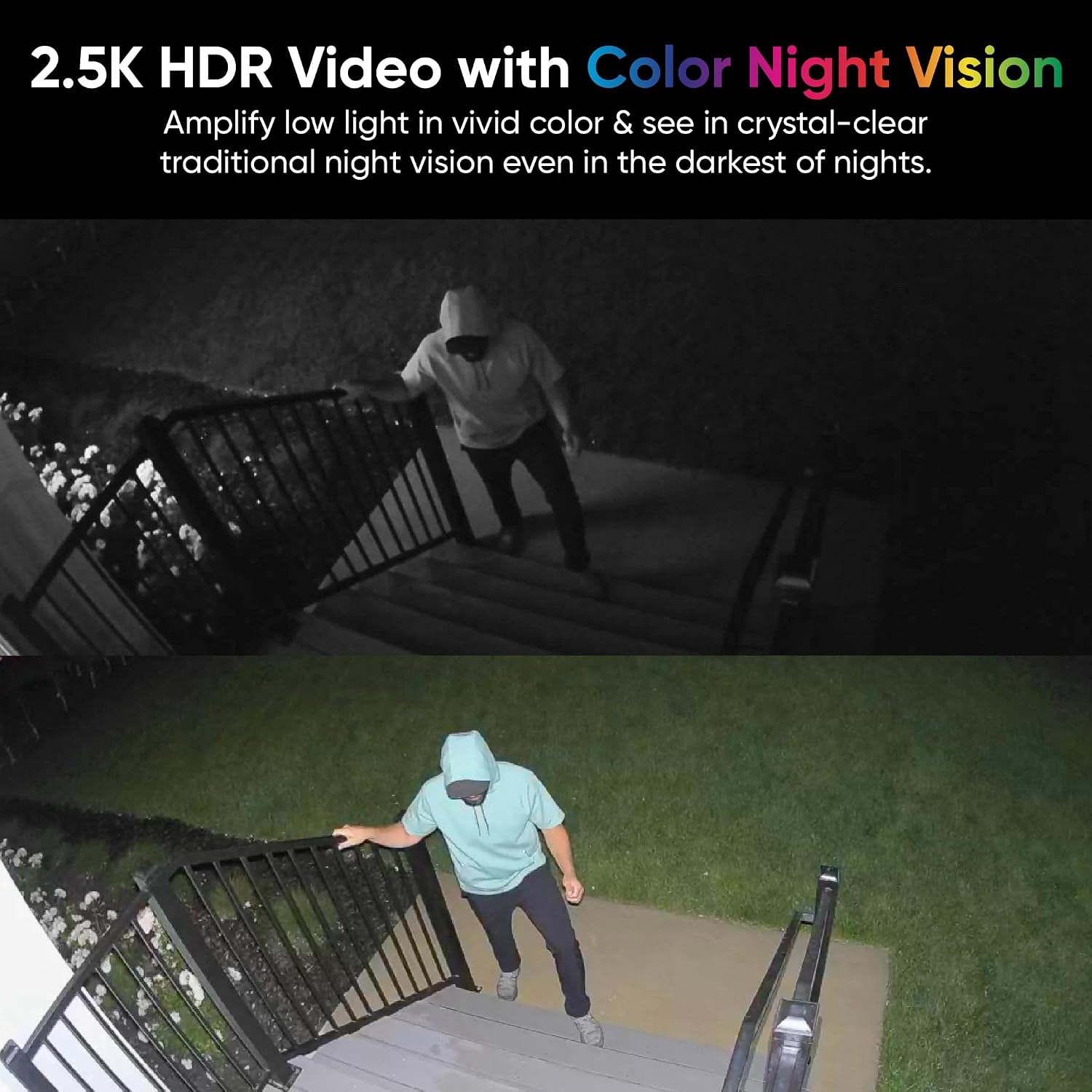 WYZE Wireless Outdoor/Indoor Battery Security Camera, 2.5K HDR Color Night Vision, Motion Detection, Spotlight&Siren, 2-Way Audio, Alexa&Google Assistant Compatible Solar Panel for Solar Charging