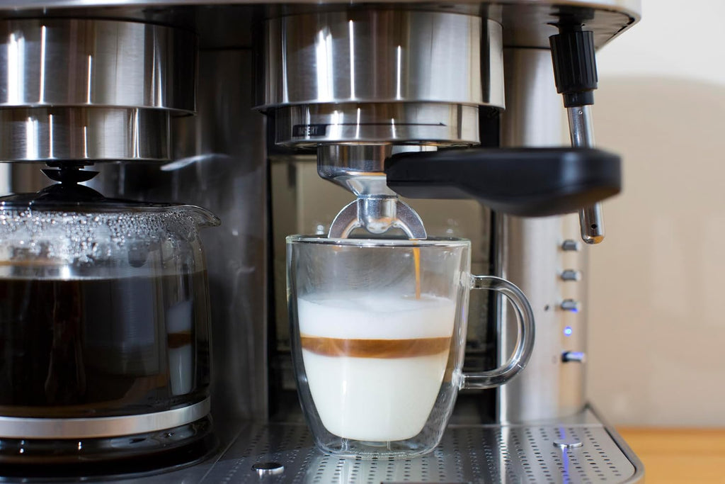 Espressione Combination Stainless Steel Espresso + Coffee Maker, 10 cups