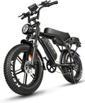 OUXI V8 Series Electric Bike for Adults, Ebike Peak 500W/1000W, 20/31 MPH, 10.4/15/30 AH Removable Battery, 16''/20' Fat Tire Electric Bike, 7-Speed Gear Electric Bicycles, Dual Disc Brakes