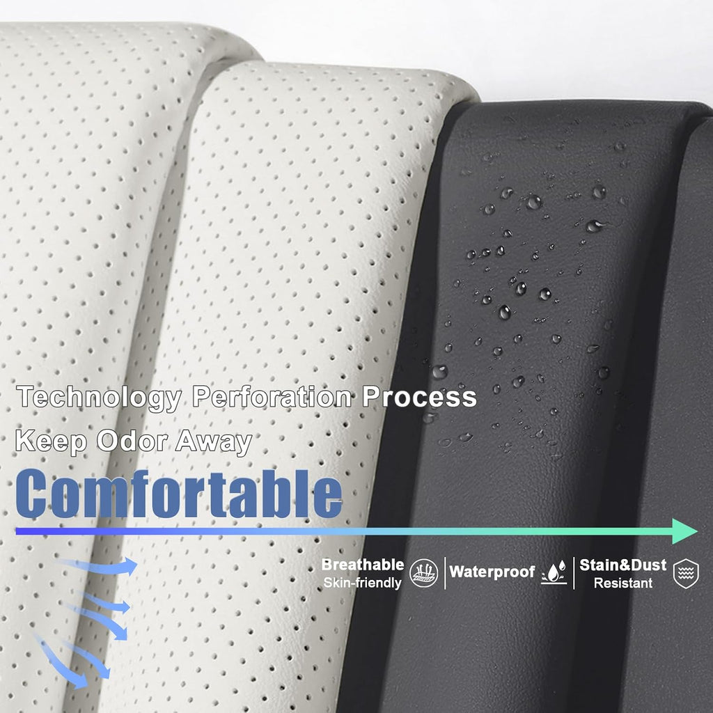 2 Seat Covers for Infiniti QX80 2000-2026 Breathable Car Seat Covers,Anti-Slip Waterproof Car Seat Protectors with Airbag,Automotive Vehicle Cushion with Storage Pockets (Standard,Gray)