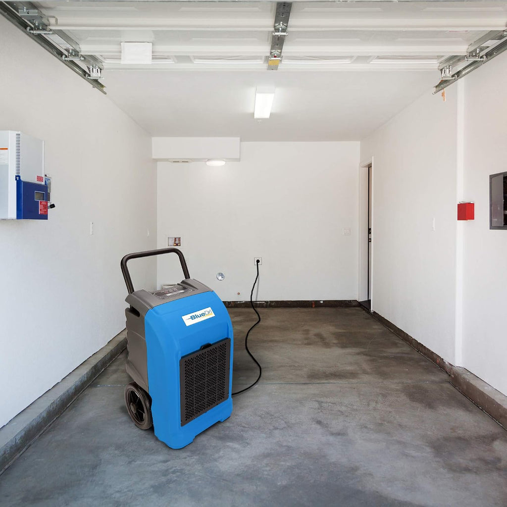 BlueDri BD-BD-76-RD - 76 AHAM/150 Saturation PPD Industrial Commercial Grade Water Damage Large Dehumidifier for Home and Basements, Red