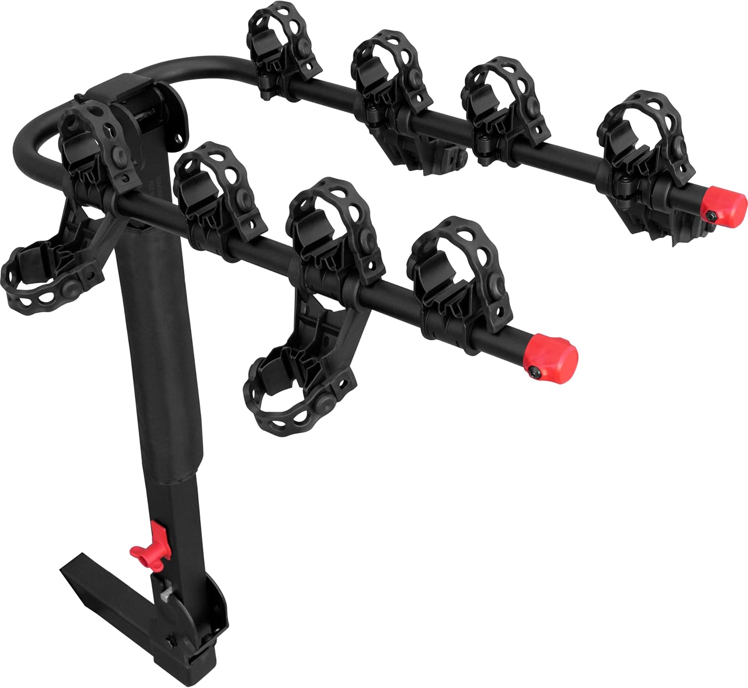 Retrospec Lenox 2-5 Bike Rack Hitch for Car, Truck, SUV - 2in Hitch Mount with Foldable Steel Frame, Anti-Rattle Adapter & Tie Down Straps
