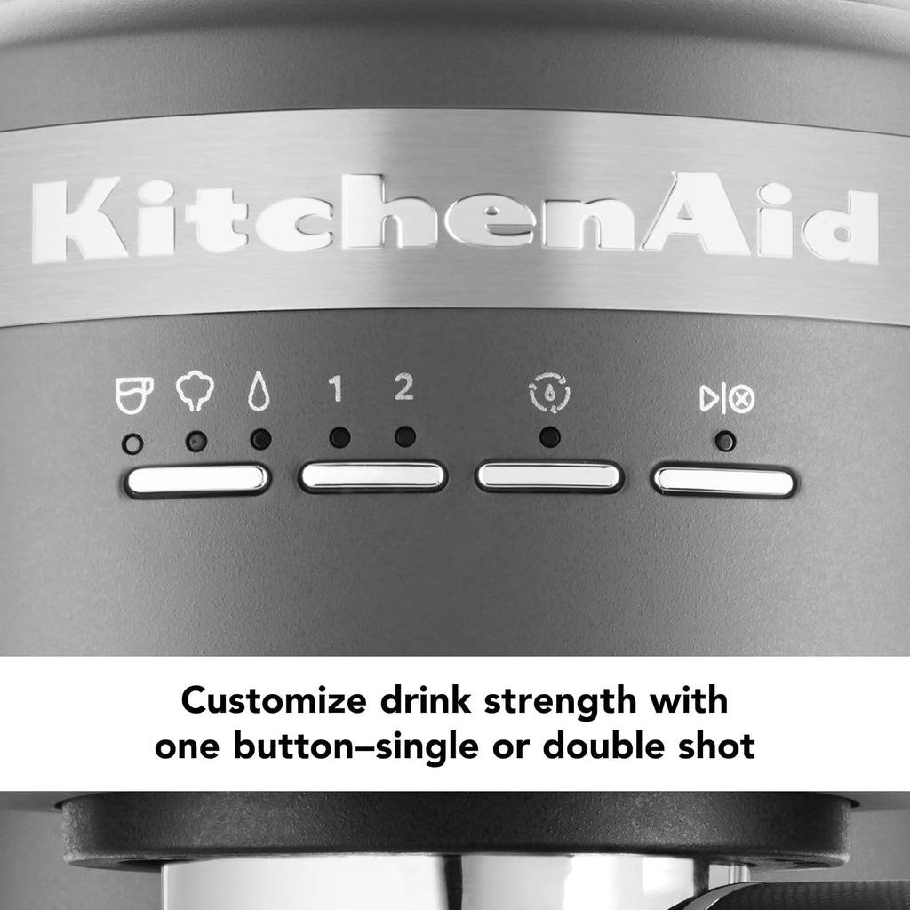 KitchenAid Semi-Automatic Espresso Machine - KES6403, Charcoal Grey