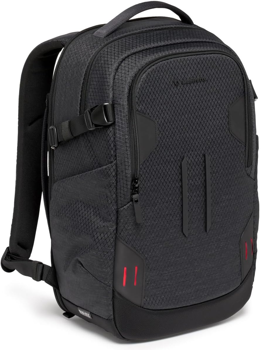 Manfrotto PRO Light Backloader S, Professional Camera Backpack, Top and Rear Access, Double Tripod Attachment, Padded Backpack with Interchangeable Dividers, Black