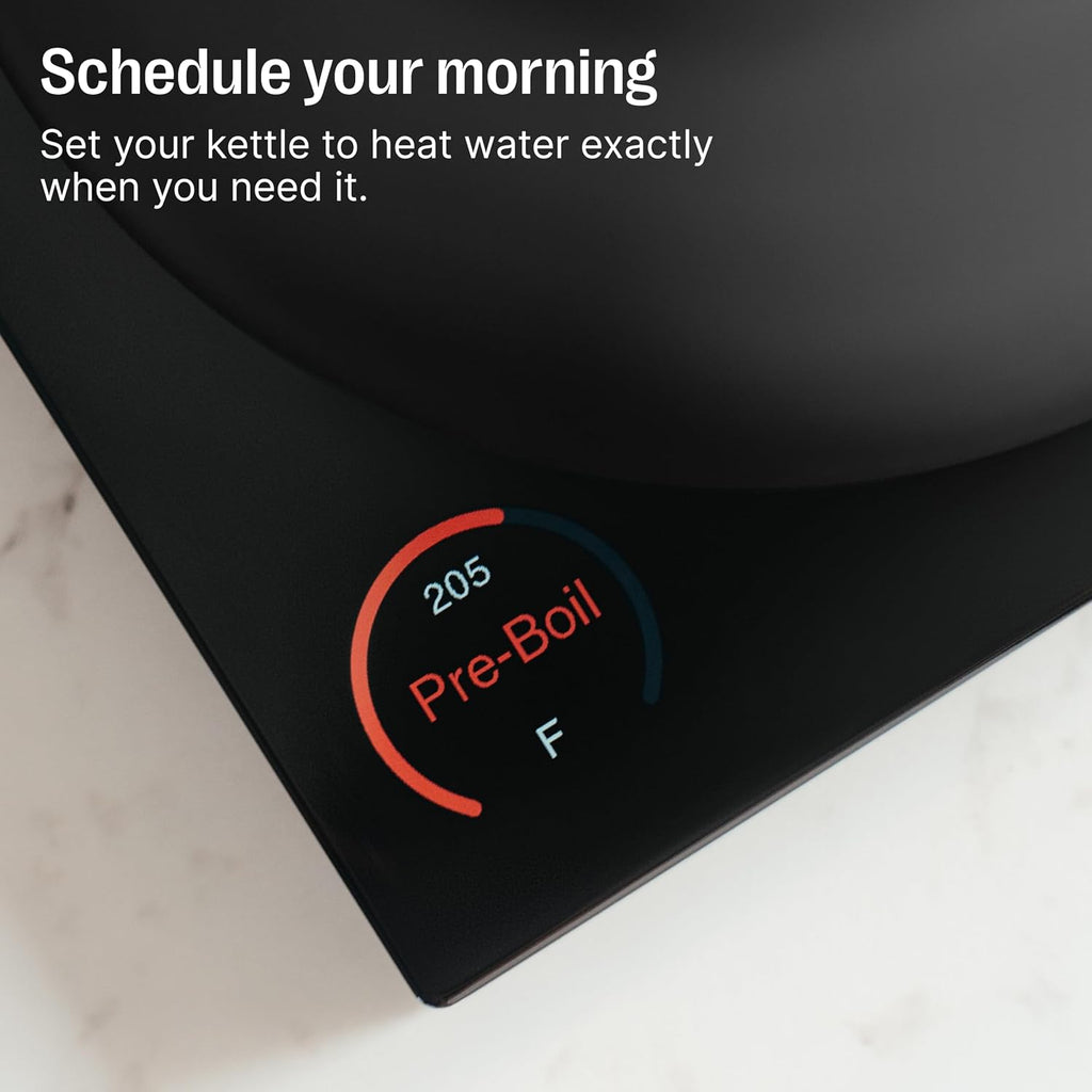 Fellow Stagg EKG Pro Electric Gooseneck Kettle - Pour-Over Coffee and Tea, Quick Heating, Precise Temperature Control, Scheduling, Built-in Brew Timer, Hazy Blue, 0.9 Liter