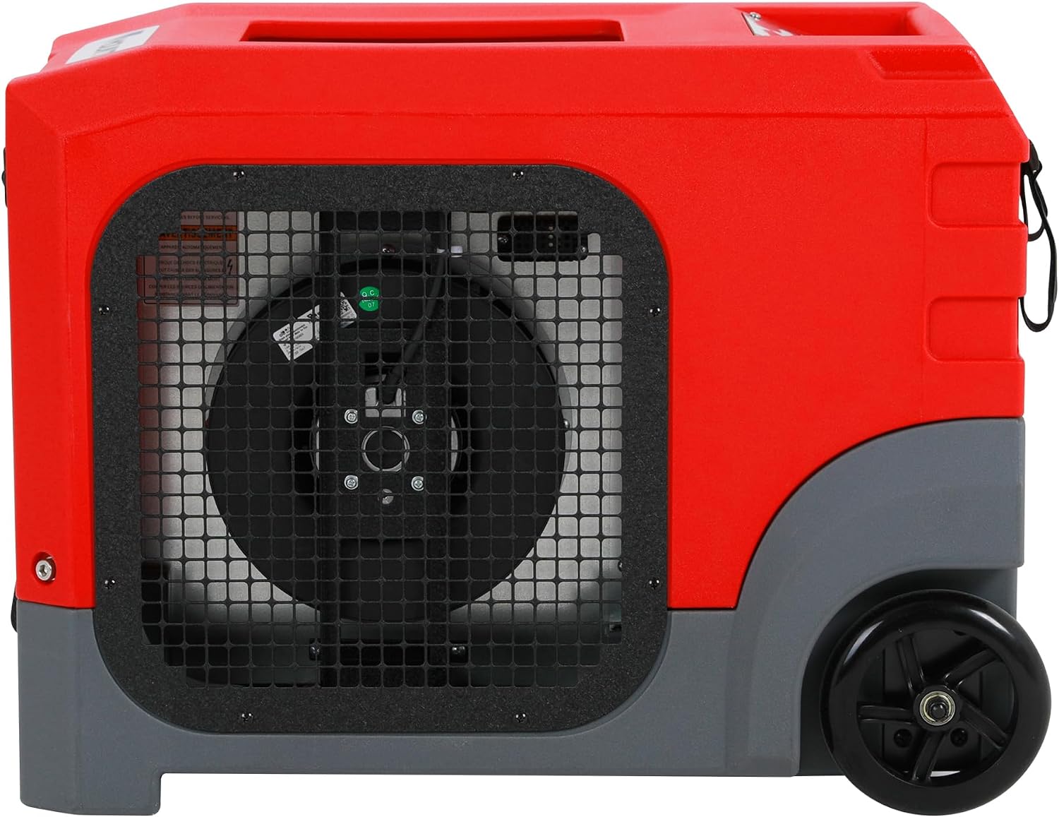 Mounto MOUNTO 268Pints LGR Commercial Compact Dehumidifier with Pump and Drain Hose, LGR Portable Dehumidifier with wheels for Home, Basements, Garages, and Job Sites (Red)