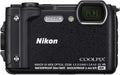 Nikon W300 Waterproof Underwater Digital Camera with TFT LCD, 3', Black (26523)