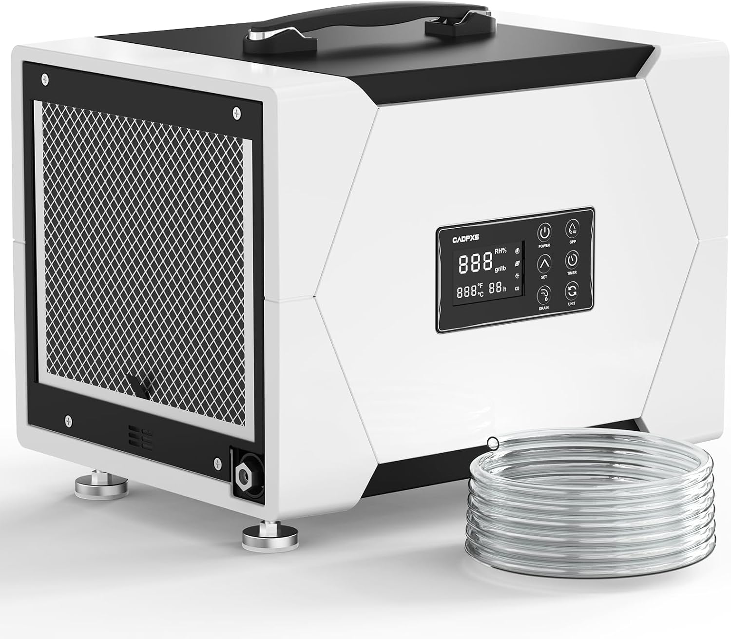 CADPXS Crawl Space Dehumidifier with Pump and Drain Hose, 80 Pint Crawlspace Dehumidifier for Commercial, Basement, Water Damage Use, Memory Start, cETL, Up to 1000 Sq Ft, 5 Years Limited Warranty