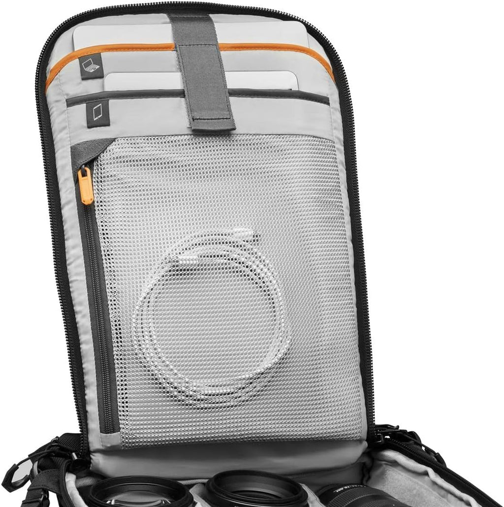 Lowepro Flipside BP 300 AW III Mirrorless and DSLR Camera Backpack - Black - with Rear Access - with Side Access - with Adjustable Dividers - for Mirrorless Like Sony α7 - LP37350-PWW