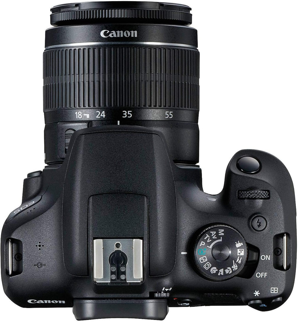 Canon EOS 2000D / Rebel T7 DSLR Camera with 18-55mm Lens + Creative Filter Set, EOS Camera Bag + Sandisk Ultra 64GB Card + Electronics Cleaning Set, and More (International Model) (Renewed)