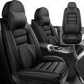 Car Seat Cover Fit for Chevy Avalanche 2002-2013,Compatible Airbag Non-Slip Waterproof Seat Cover,Car Seat Protector Premium Interior (Luxury 2 Seats,Classic Black)
