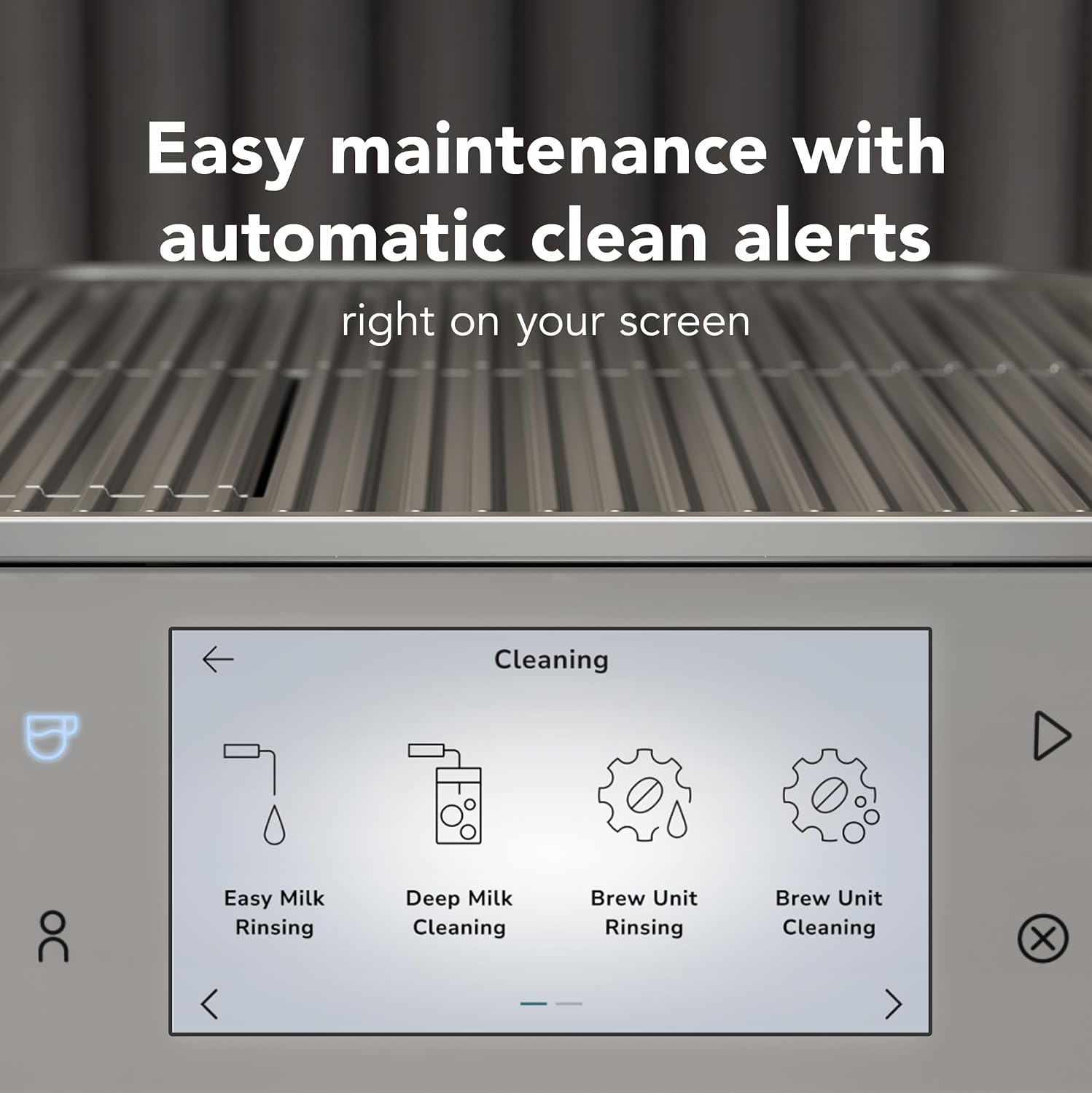 KitchenAid Fully Automatic Espresso Machine KF8 with Milk Attachment and Plant Based Milk Options, KES8558SX, Stainless Steel