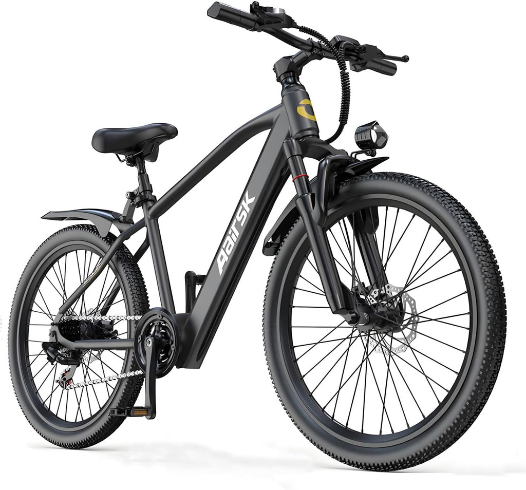 Electric Bike 24' / 26', 22Mph Speed & & Peak 750W Motor, 36V 10 / 13AH Lithium Battery & 7/21-Speed Gear, Max Range 40+ Miles(Pedal-Assist), Electric Mountain Bicycle for Adults Women Men